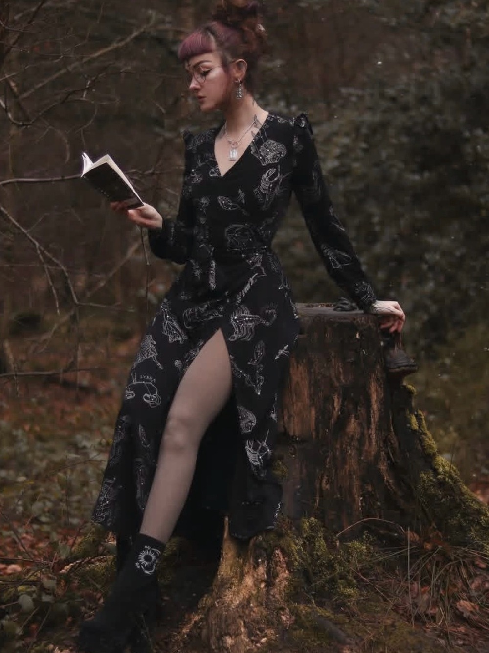 Disturbia Zodiac Maxi Wrap Dress US 10 / UK 14 - Picture 7 of 10